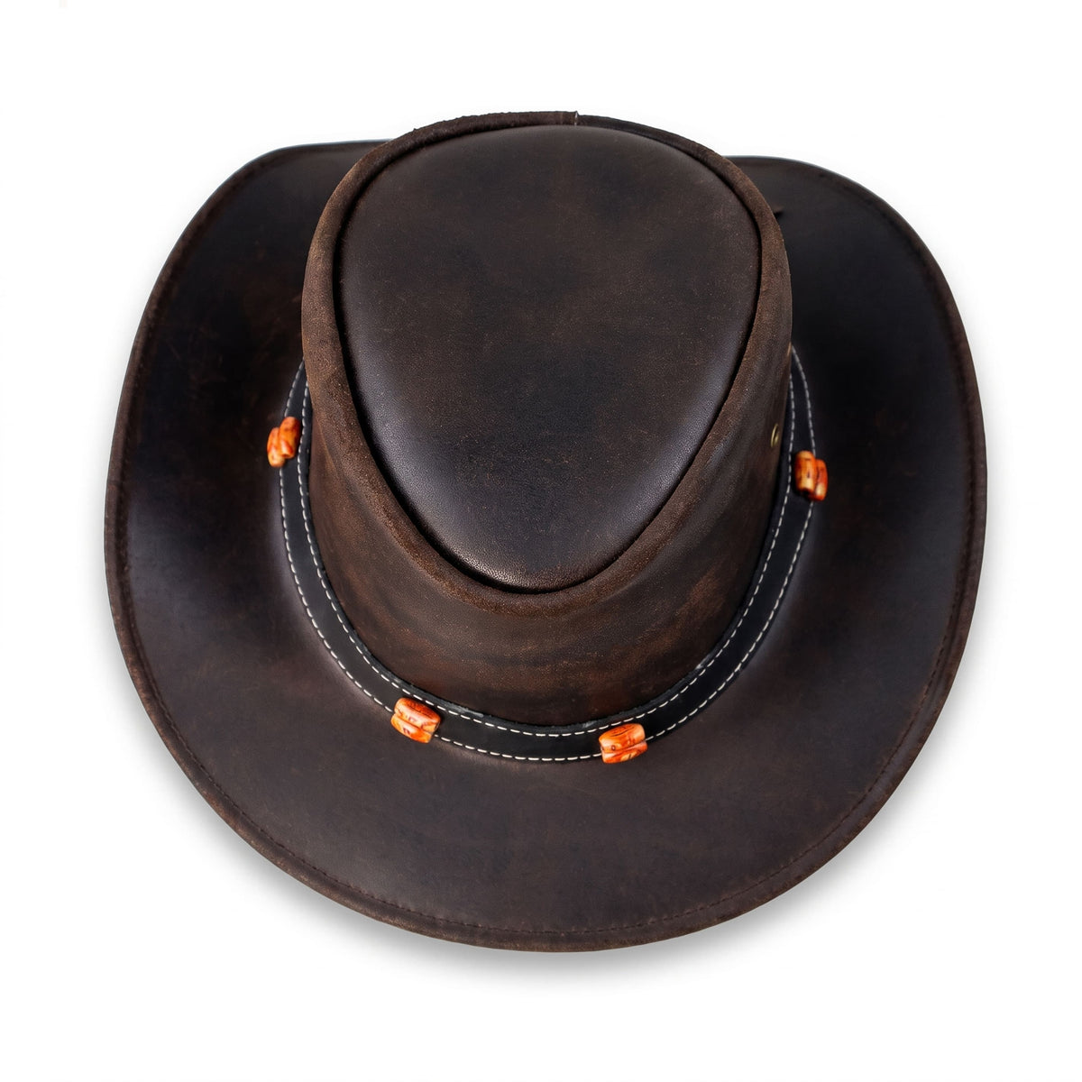 Stellman Smoke Dawson Leather Hats