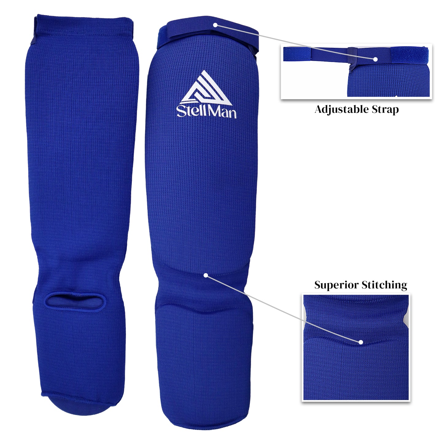 StellMan BlueCore Shin & Instep Guards – Lightweight EVA Protection