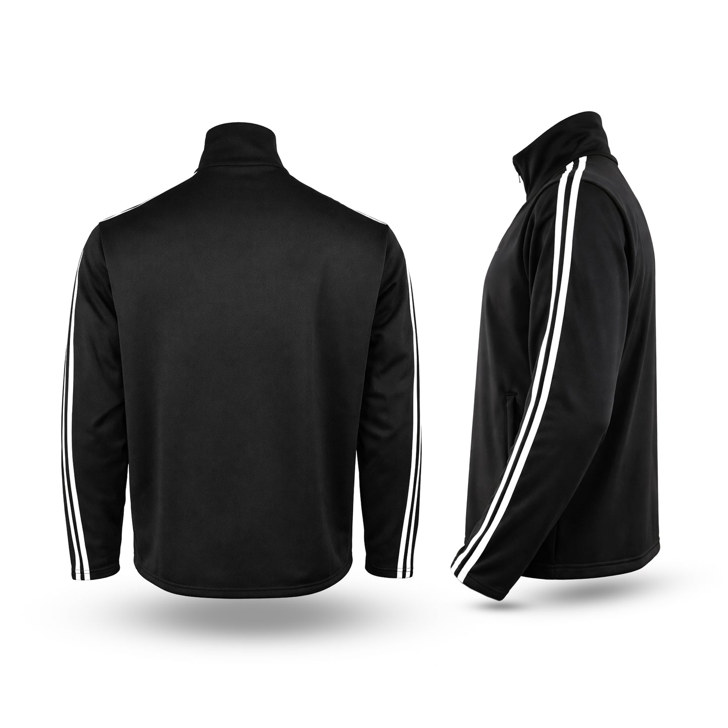 StellMan Axion Men's Track Suit – Men’s Performance Polyester Set - Black