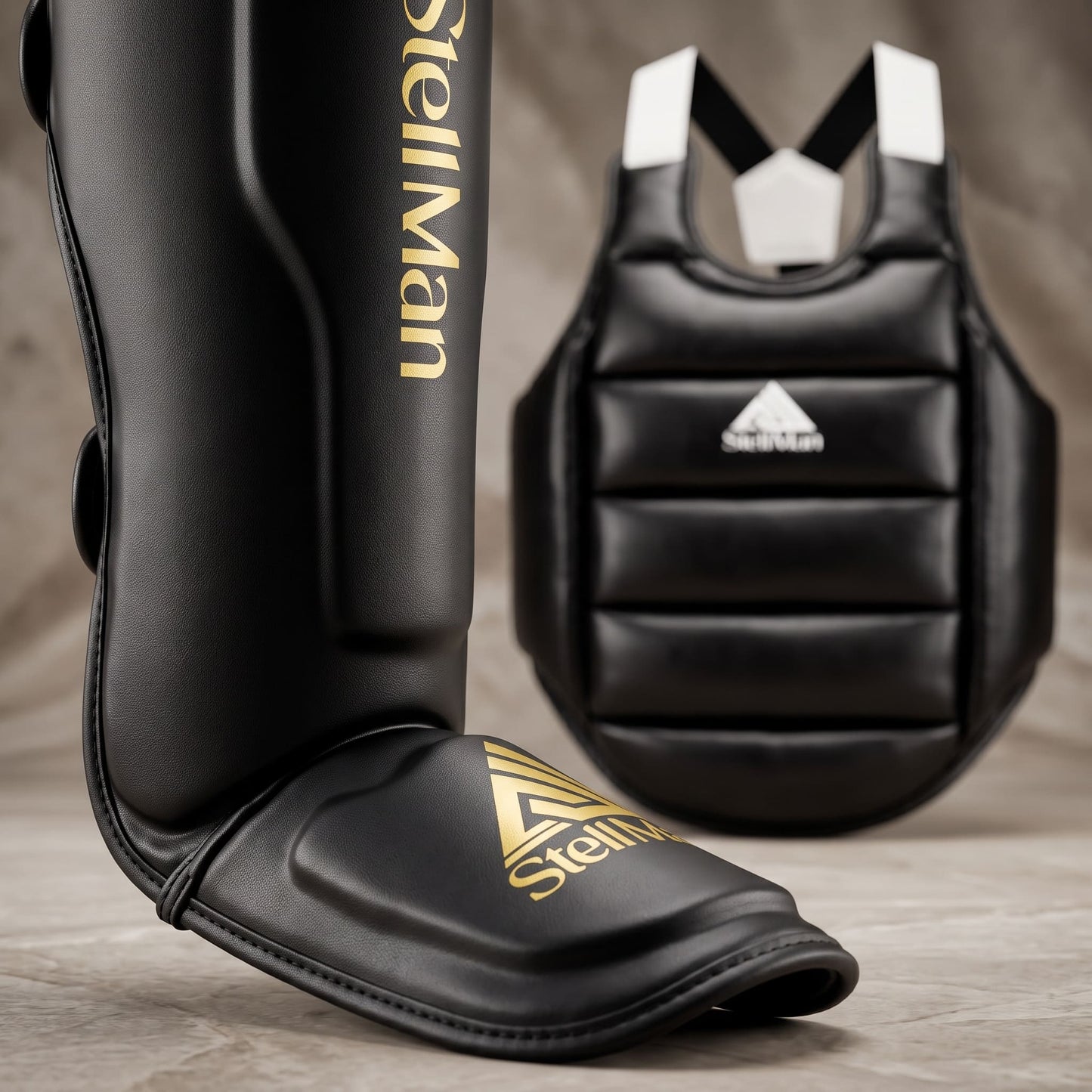 StellMan Combat Protection Set – Chest Guard & IronCore Shin Guards