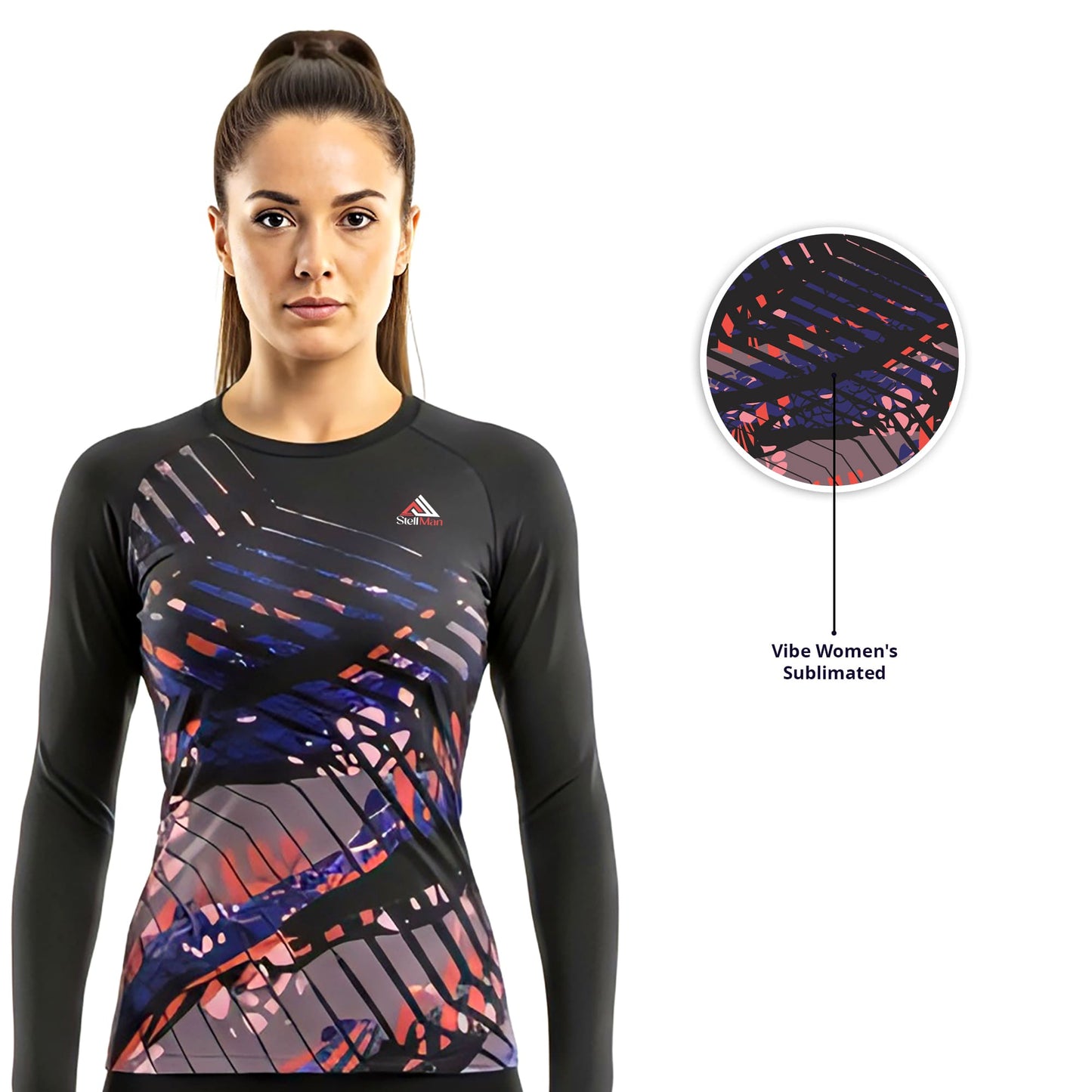 StellMan Vibe Women's Sublimated Rash Guard – Performance
