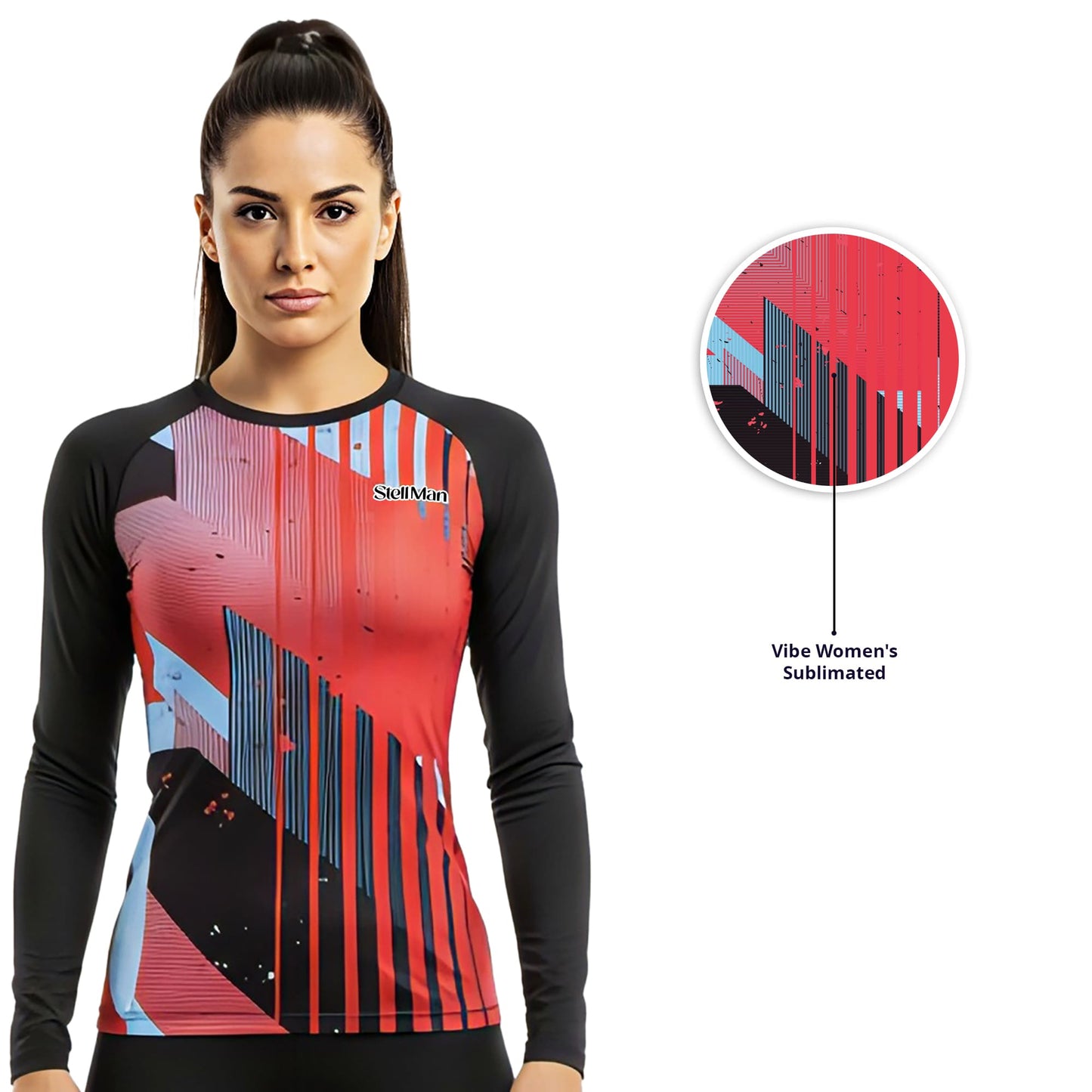 StellMan Vibe Women's Sublimated Rash Guard – Active