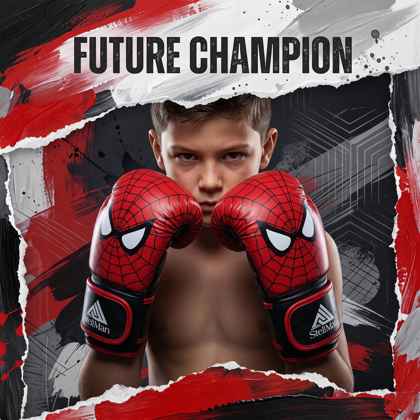 StellMan Spider Kids Boxing Gloves | Youth Training Gloves