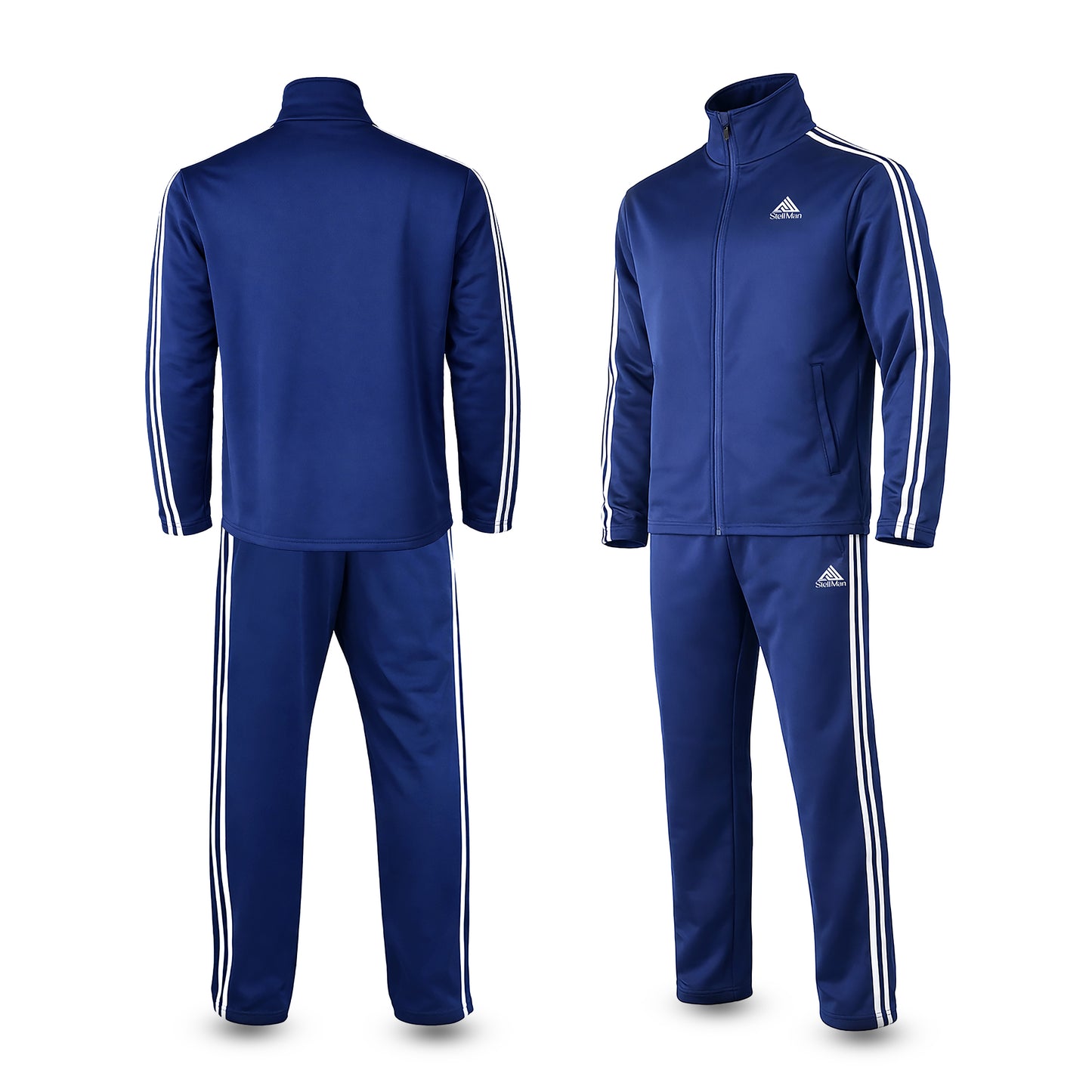StellMan ApexFlow Men’s Track Suit – Athletic Performance Edition - Blue