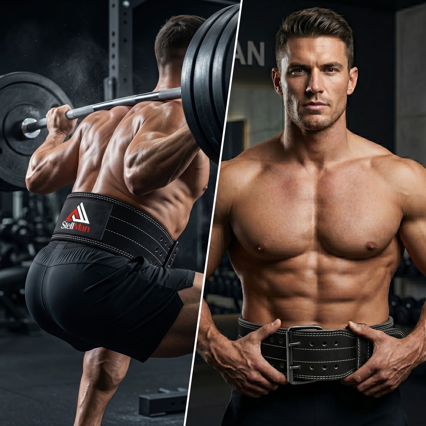 Leather Weight Lifting Belt for Men & Women – Gym, Squats & Deadlifts