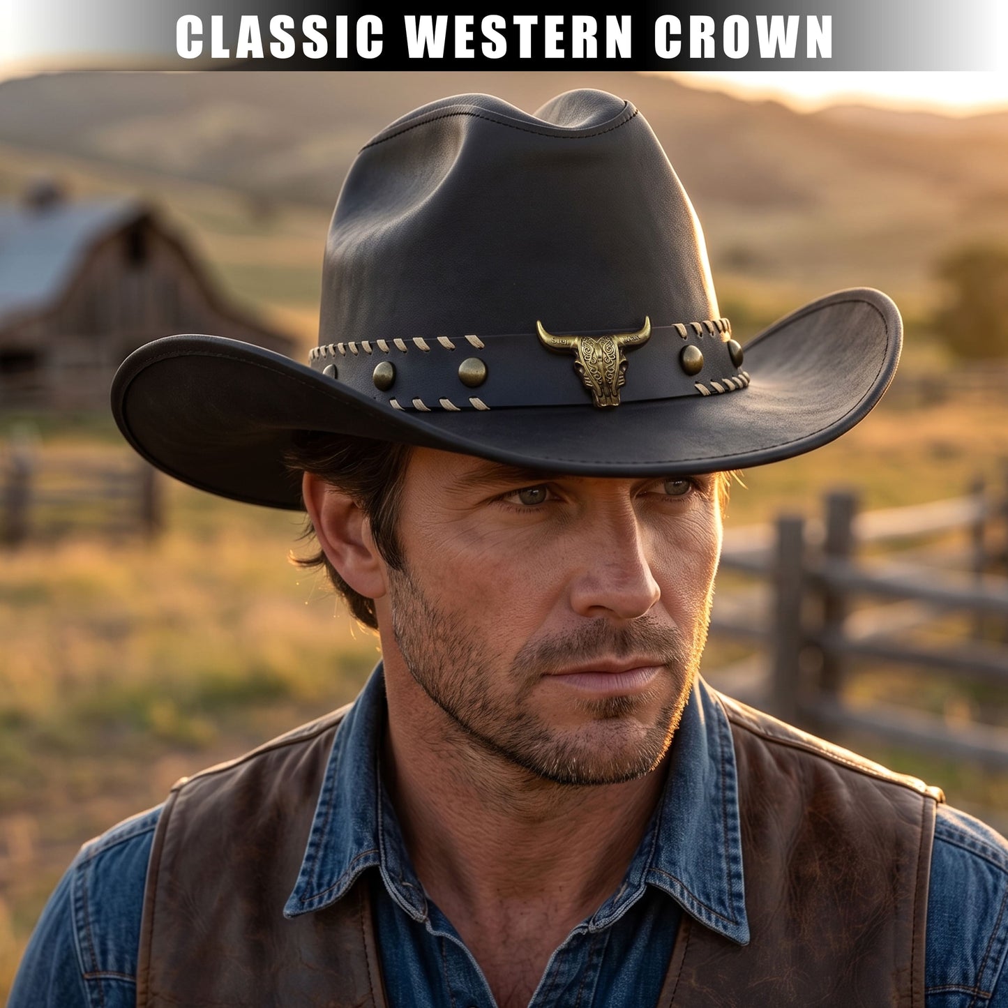 StellMan NightHorn Leather Hat