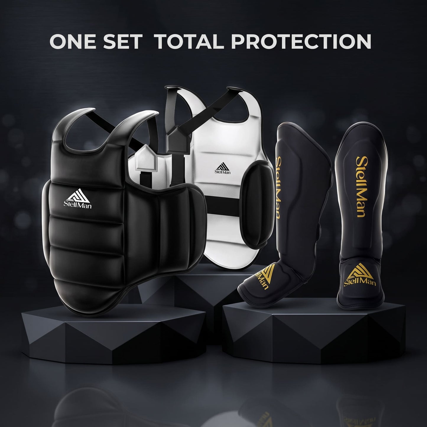 StellMan Combat Protection Set – Chest Guard & IronCore Shin Guards