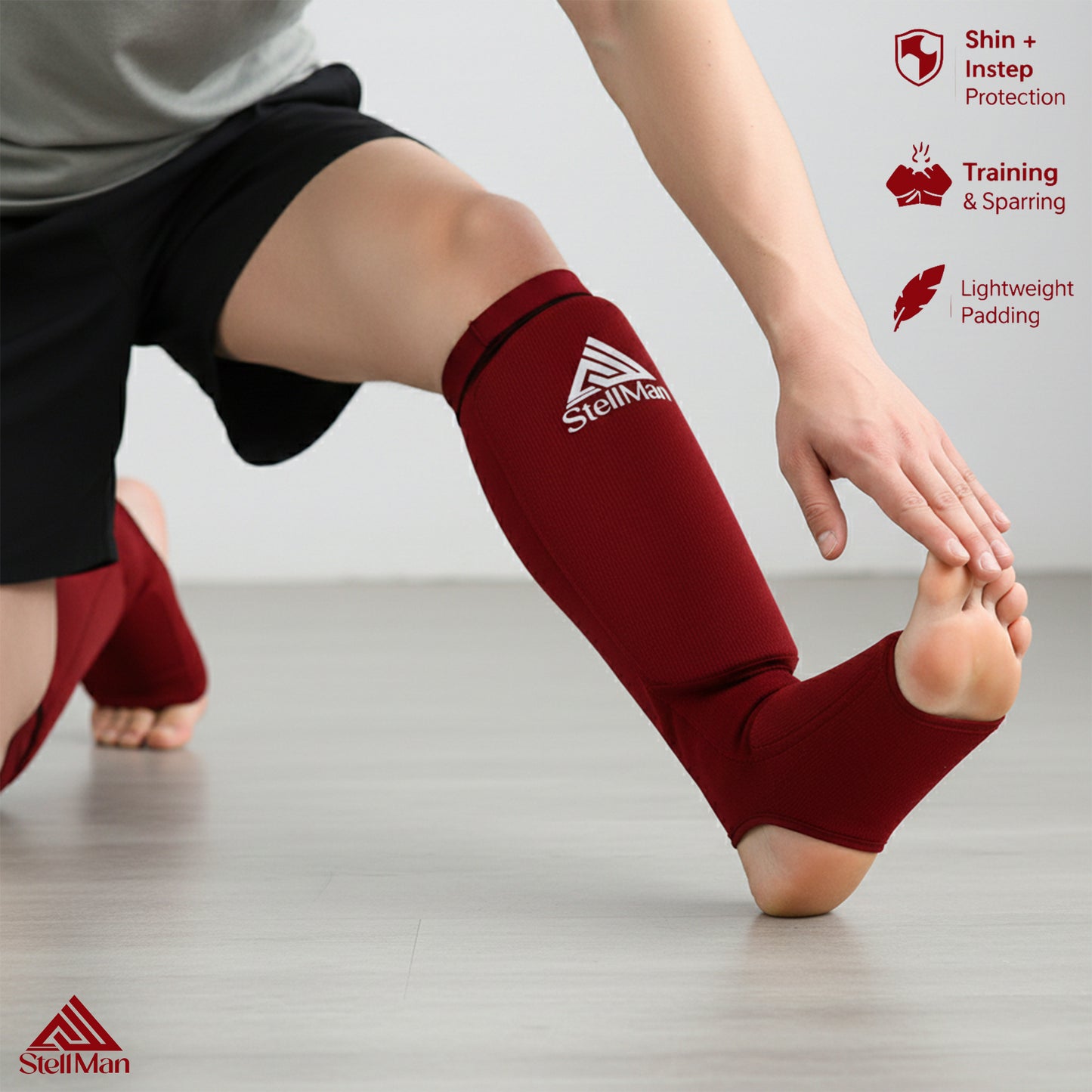 StellMan CrimsonForce Shin & Instep Guards