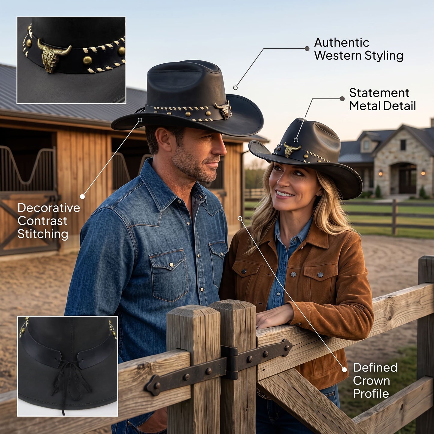 StellMan NightHorn Leather Hat