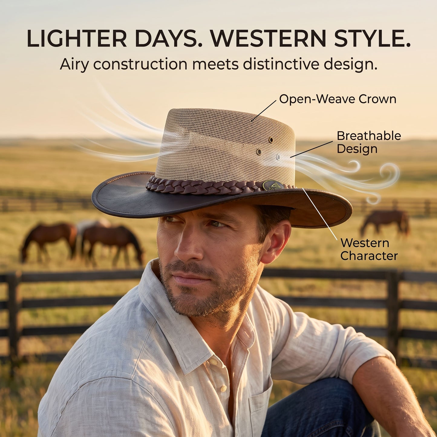 StellMan DesertWind Leather Hat