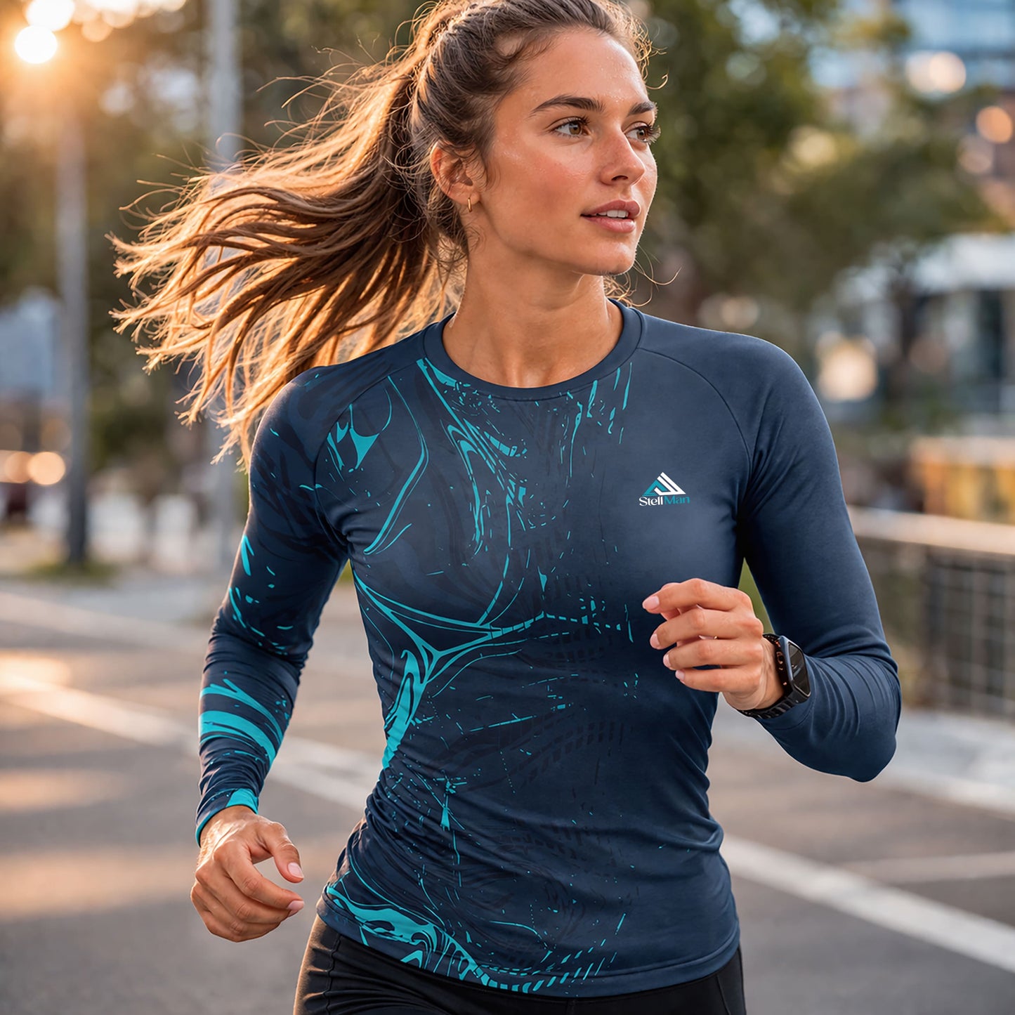 StellMan Flow Women's Sublimated Rash Guard – BJJ/MMA
