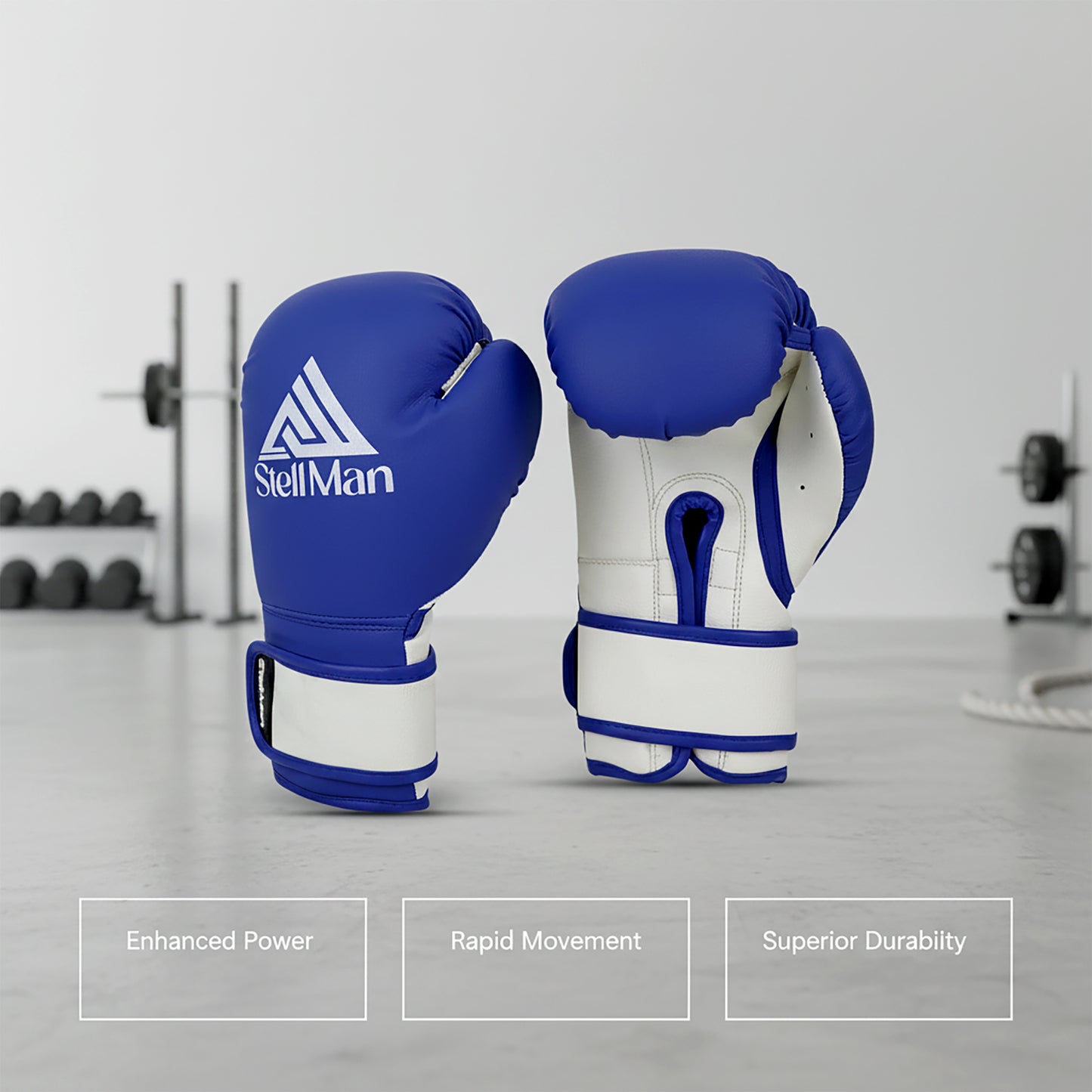 StellMan Junior Pro Boxing Gloves – Blue Edition