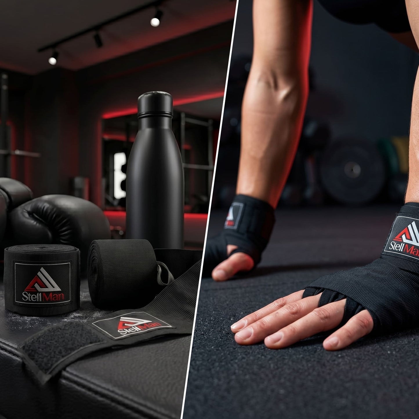 Stellman Warrior Boxing Hand Wraps - Black
