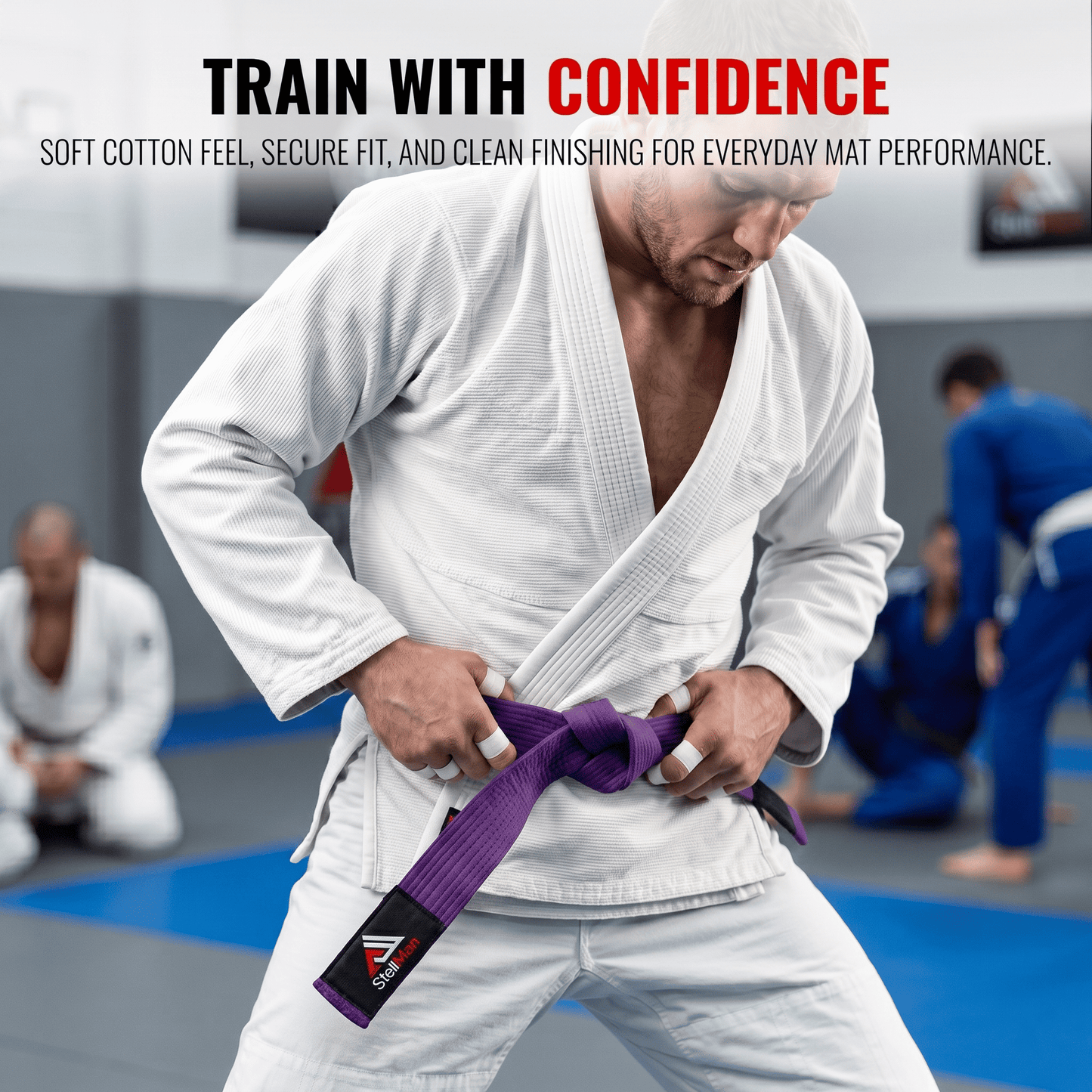StellMan ValorBand Karate Belt – Adult Purple Rank