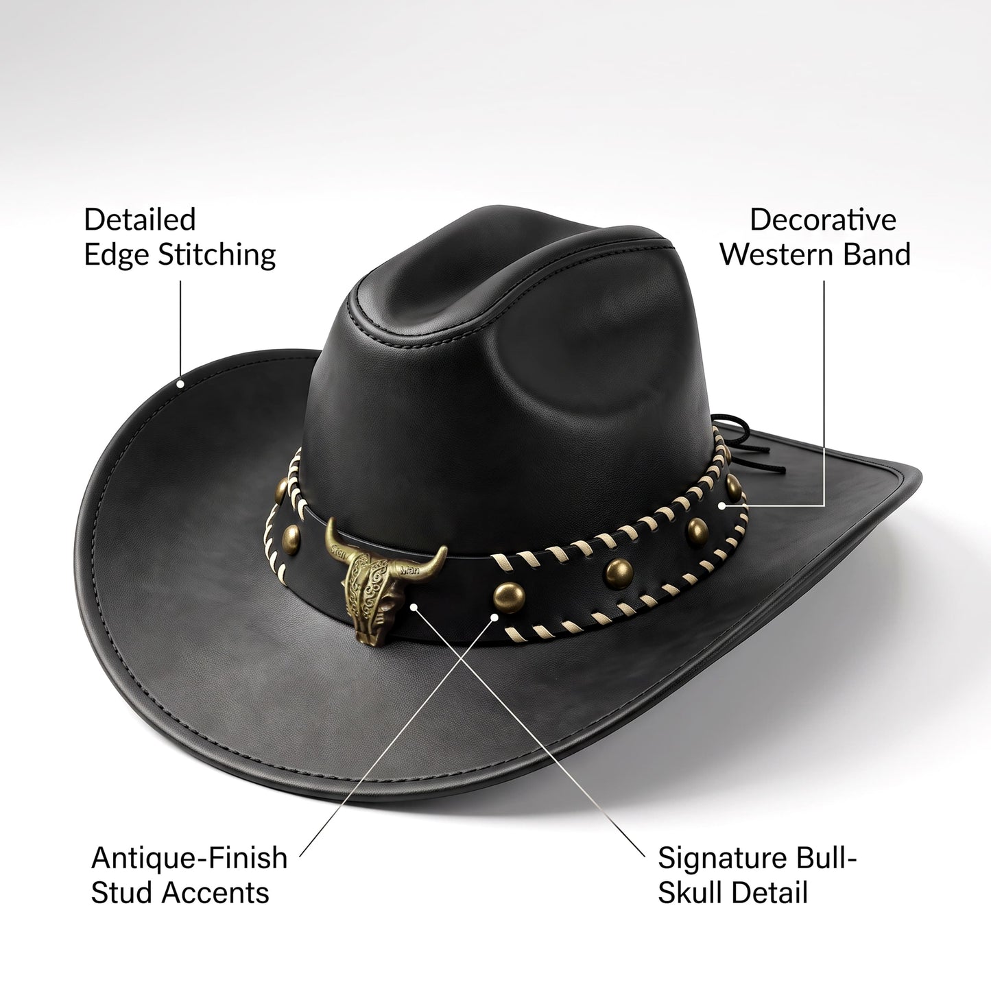 StellMan NightHorn Leather Hat