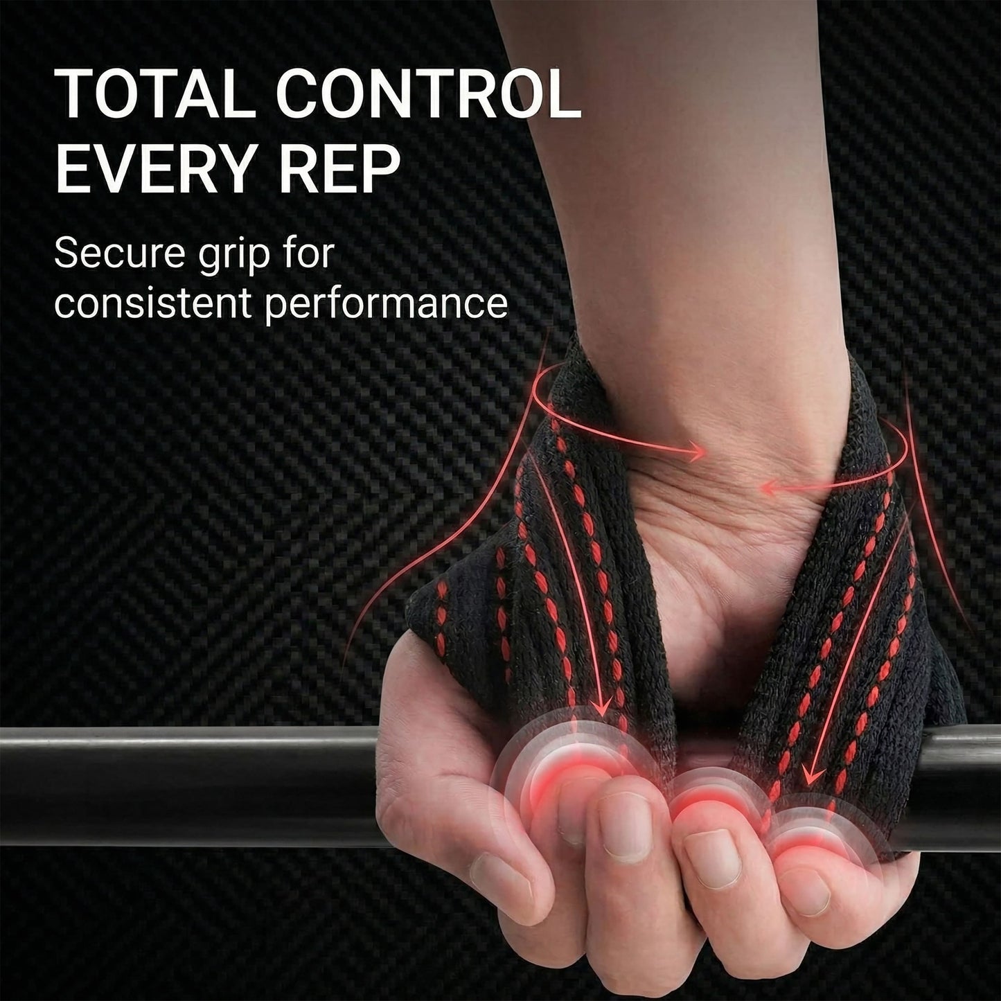 Heavy-Duty Figure 8 Lifting Straps – Deadlift & Weightlifting Grip Support
