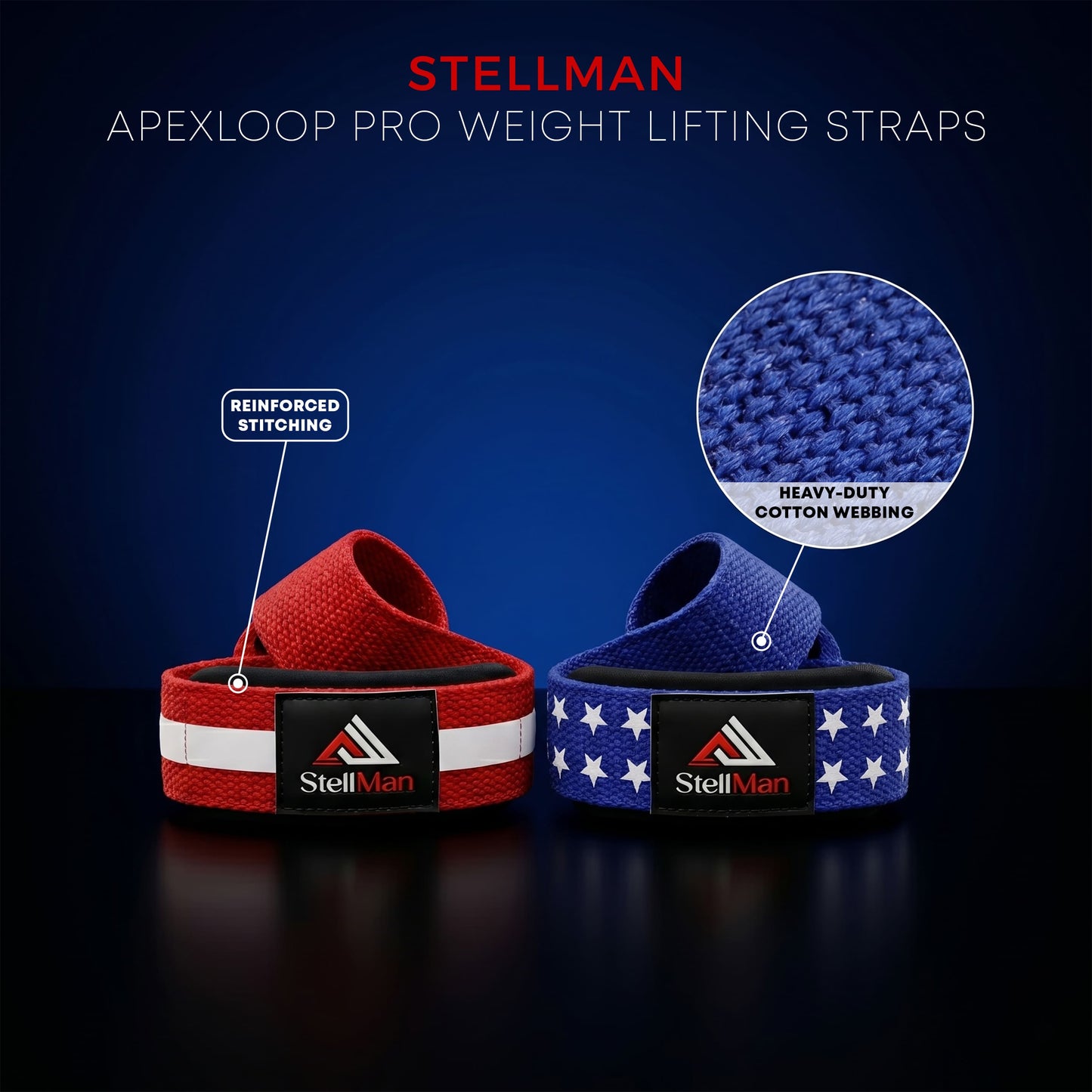 Stellman ApexLoop Pro Weight Lifting Straps