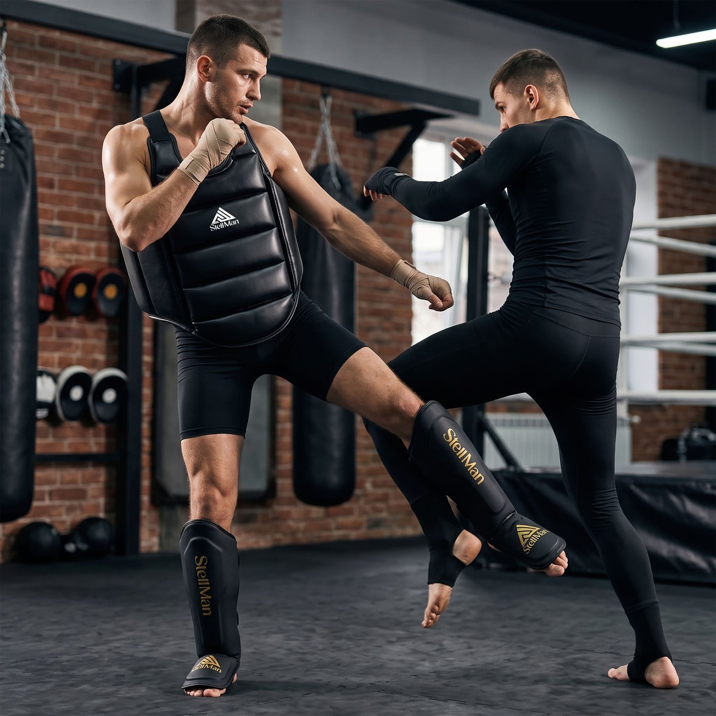 StellMan Combat Protection Set – Chest Guard & IronCore Shin Guards