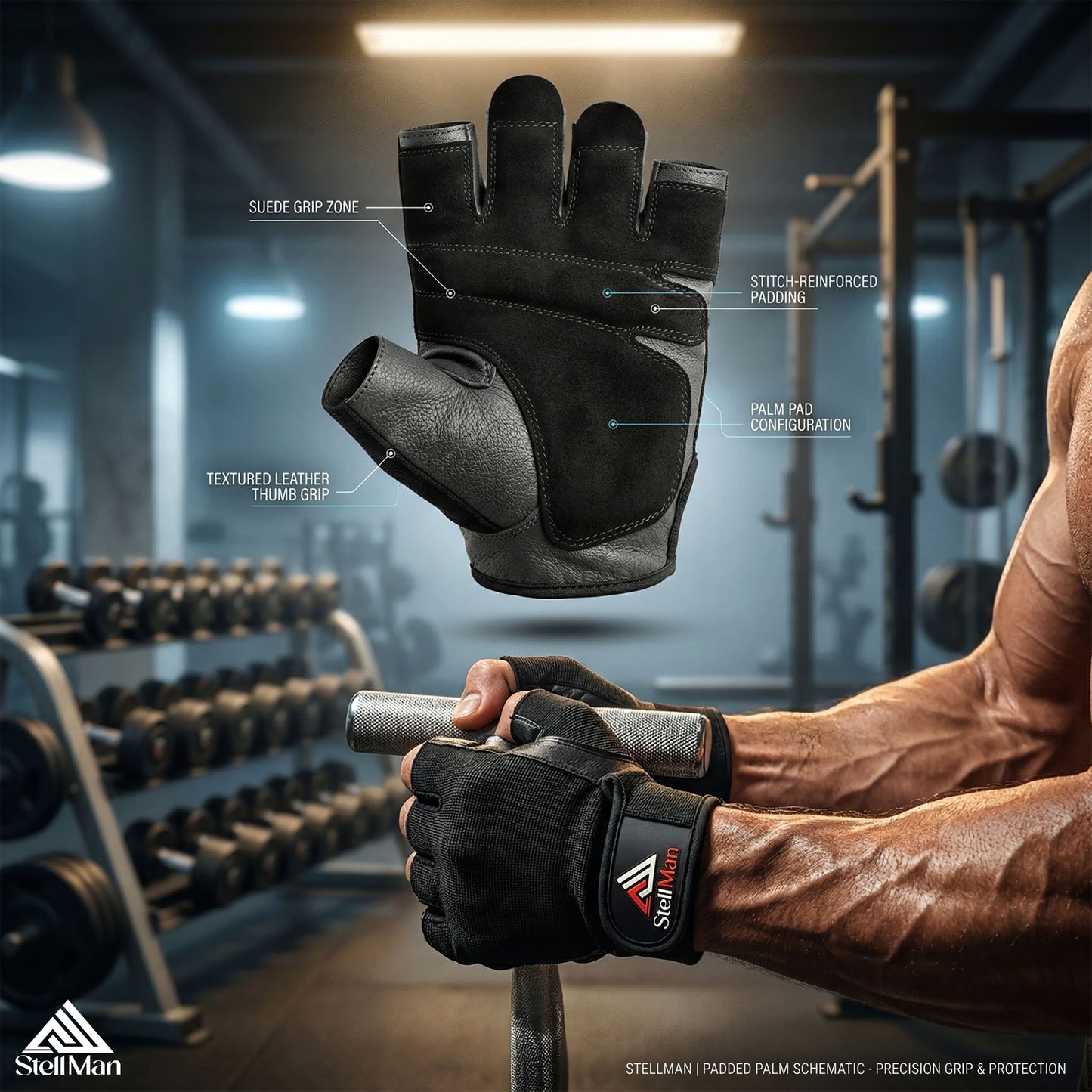 Stellman UltraFlex Cycling Gloves – Flexible Fit
