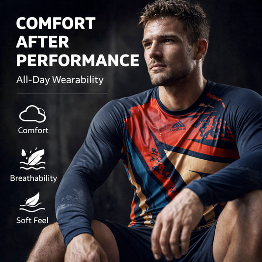 StellMan Apex Sublimated Rash Guard – BJJ/MMA Training Shirt
