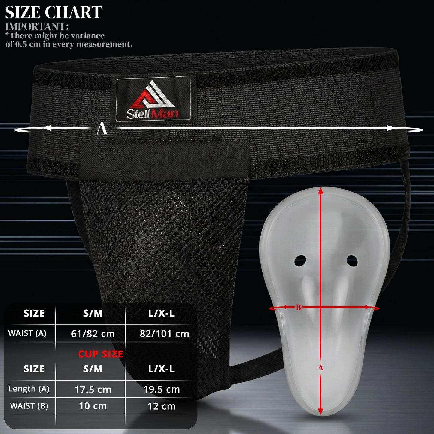 StellMan Men’s Groin Protective Cup Jockstrap