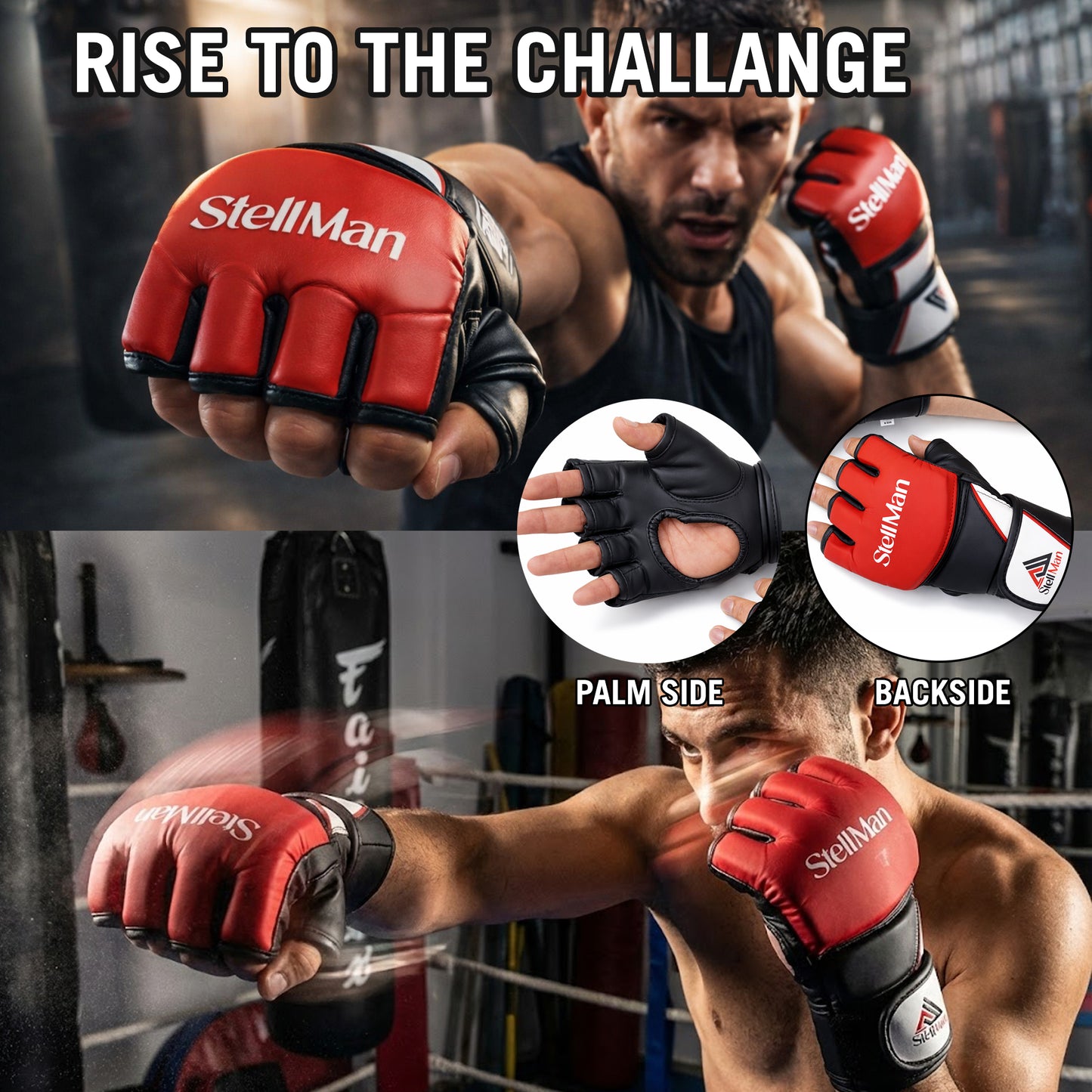 StellMan Griptex Combat MMA Gloves