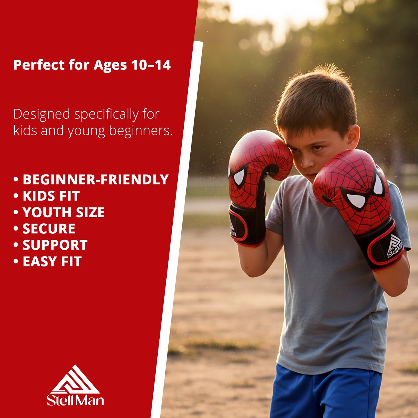 StellMan Spider Kids Boxing Gloves | Youth Training Gloves