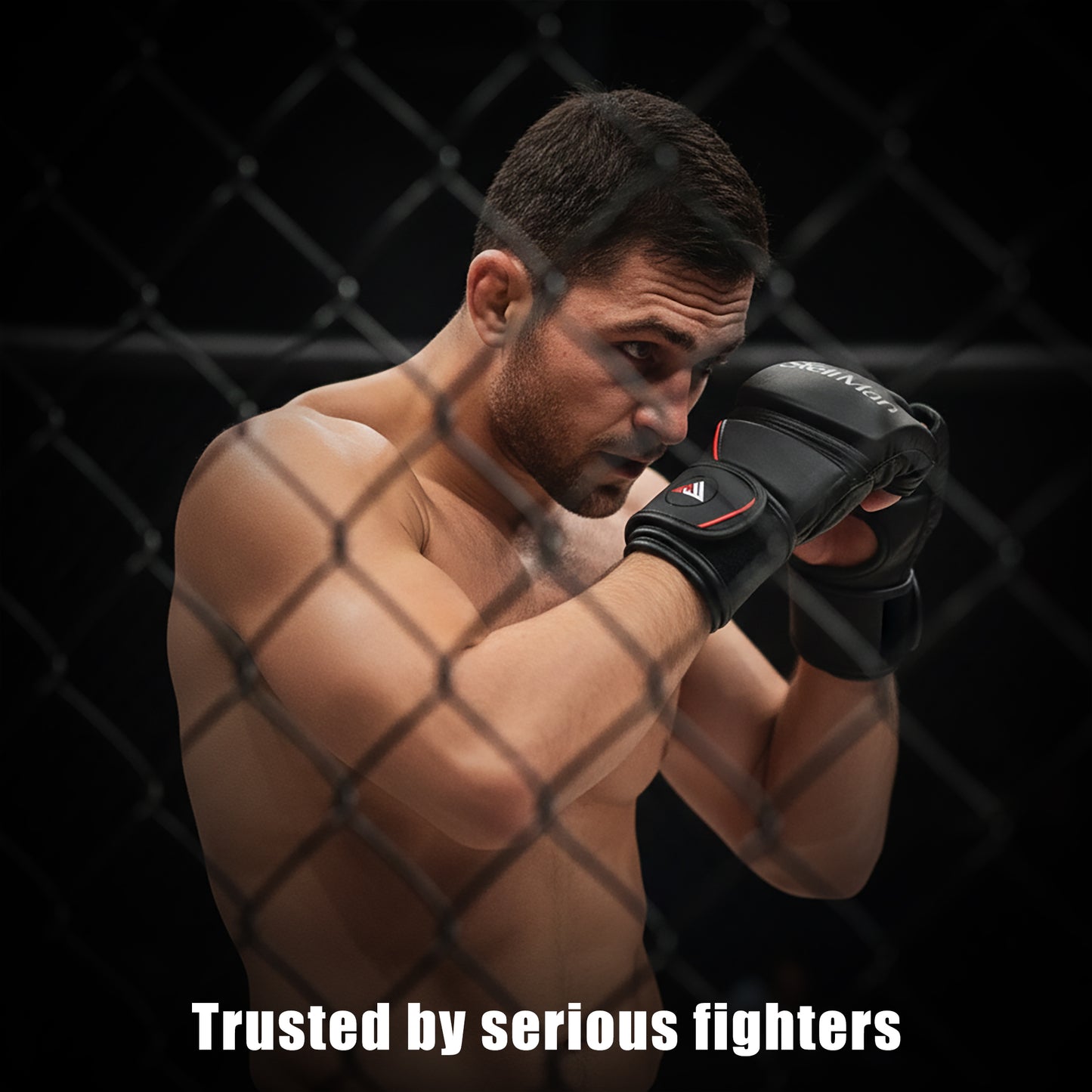 StellMan Grapplex MMA Gloves - Black
