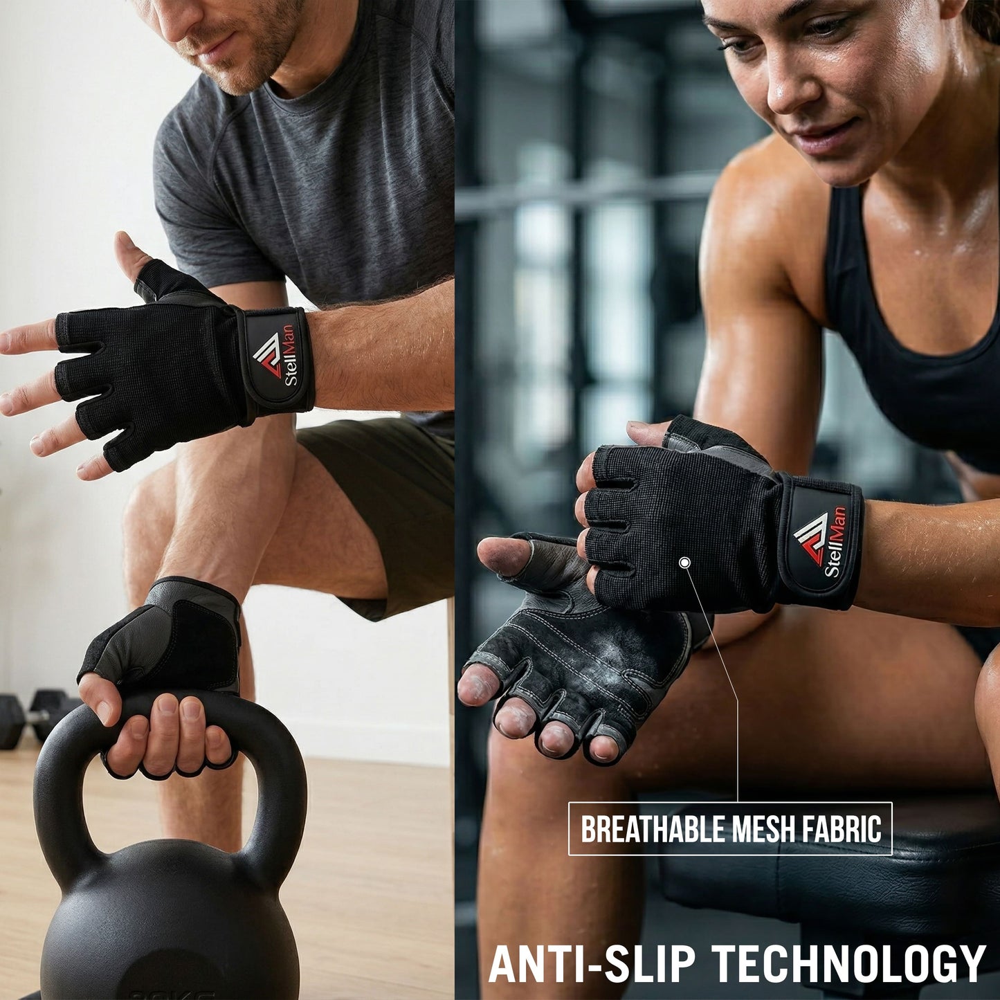 Stellman UltraFlex Cycling Gloves – Flexible Fit