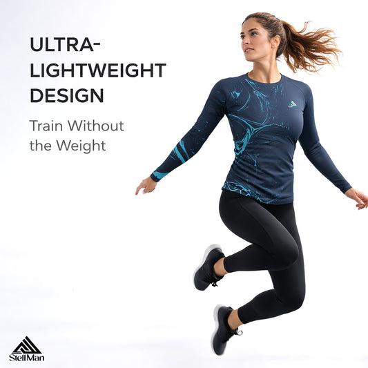 StellMan Flow Women's Sublimated Rash Guard – BJJ/MMA