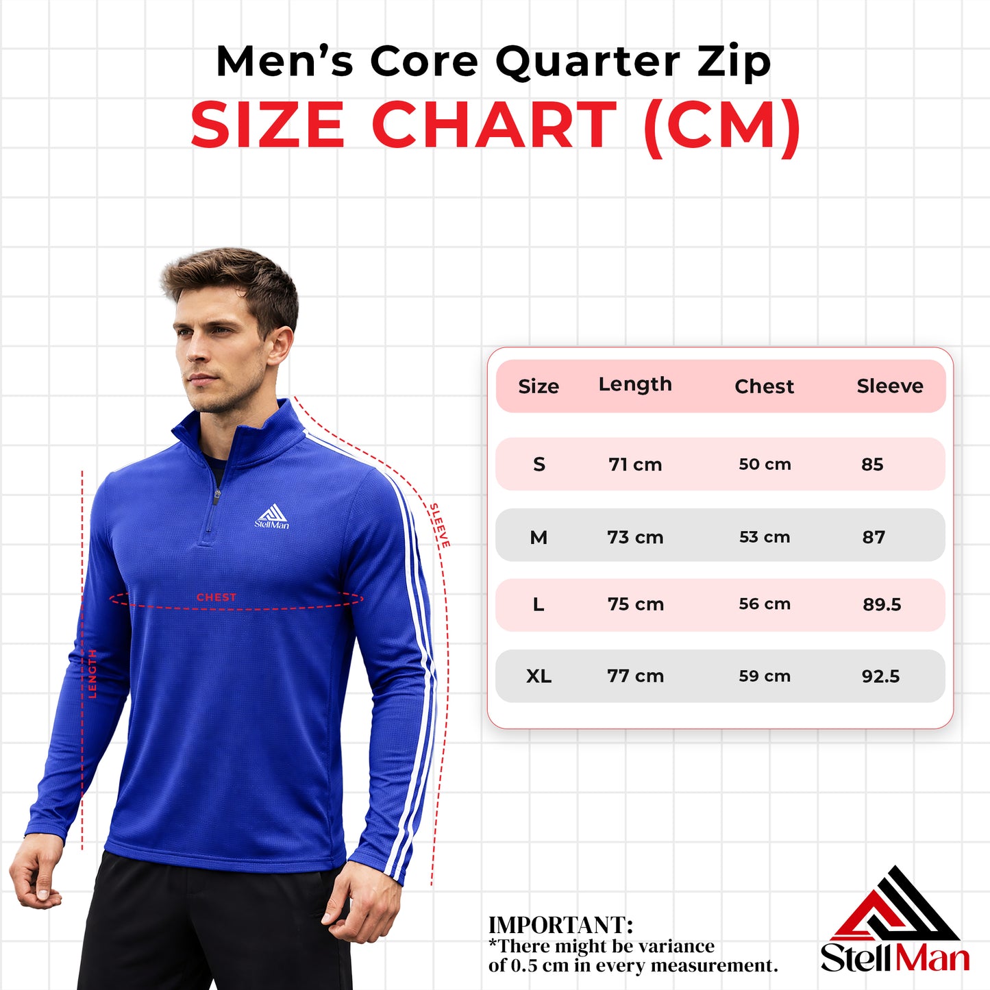 StellMan BlueShift Quarter-Zip