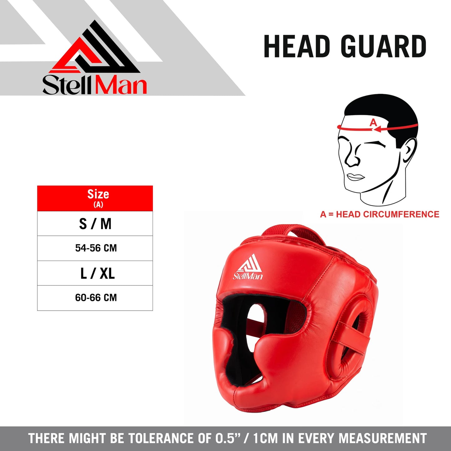 Stellman Warrior Pro Sparring Headgear-Red