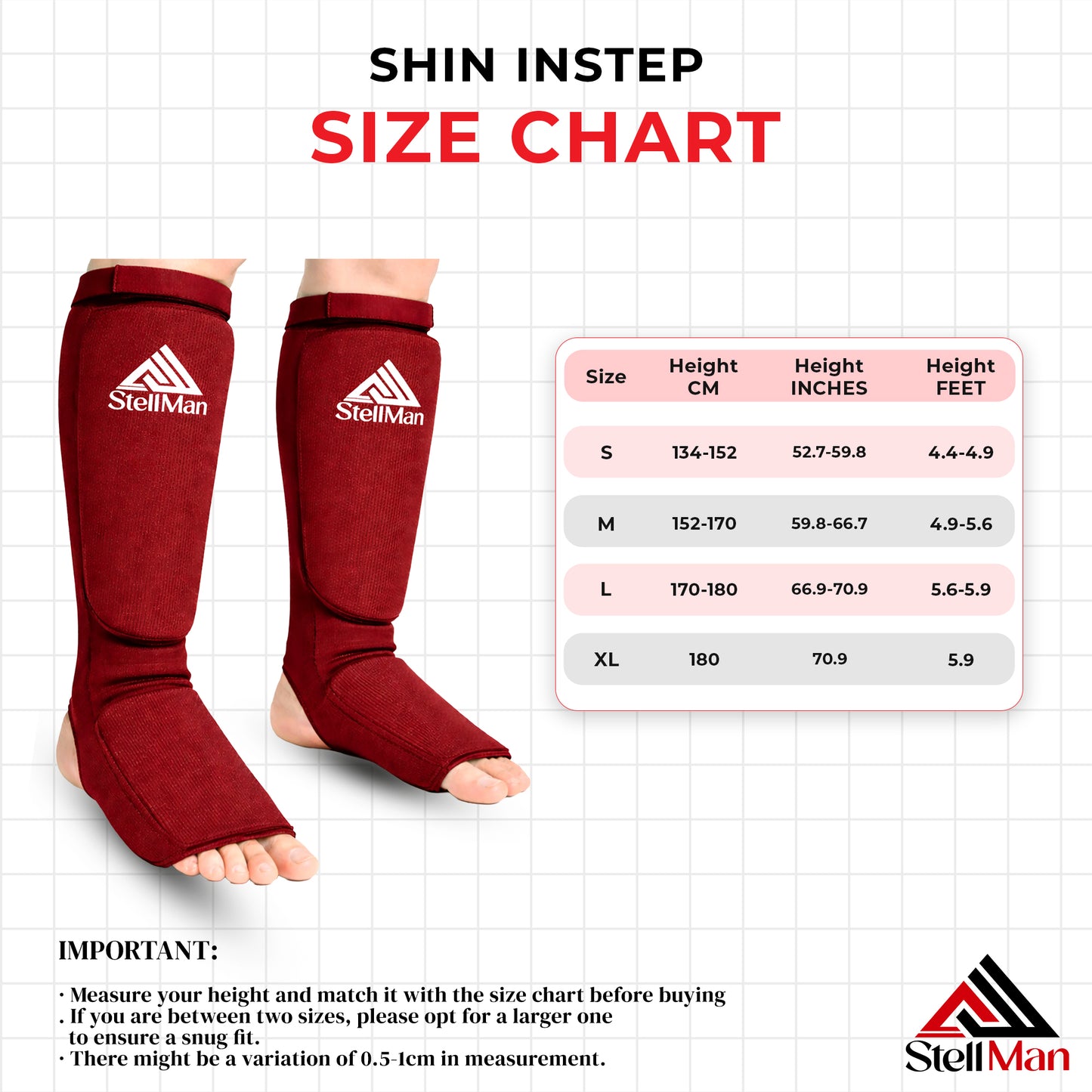 StellMan CrimsonForce Shin & Instep Guards
