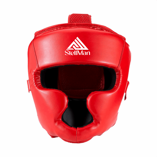 Stellman Warrior Pro Protective Sparring Headgear – Red Edition