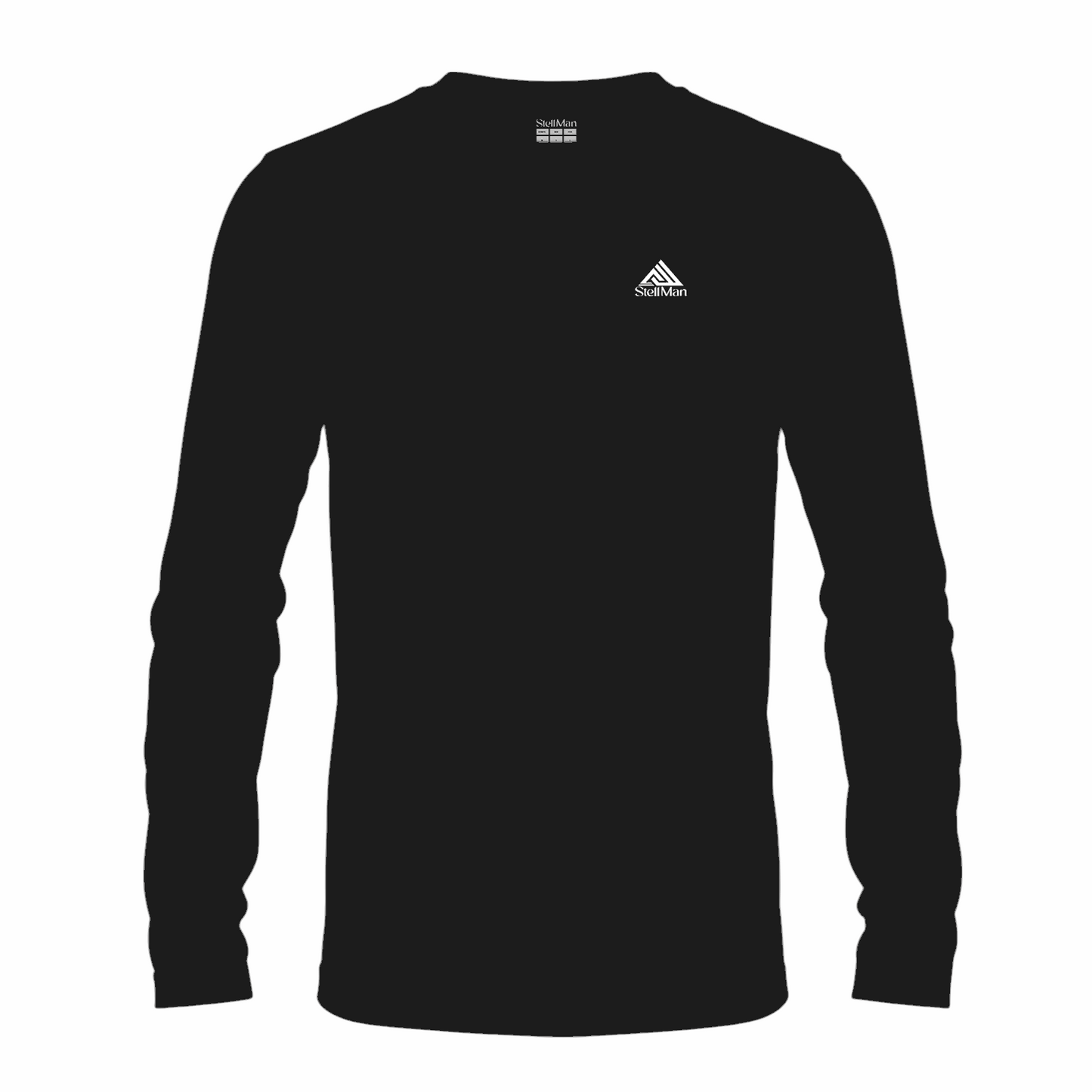 StellMan Vortex Men’s Base Layer Top – Black Shirt