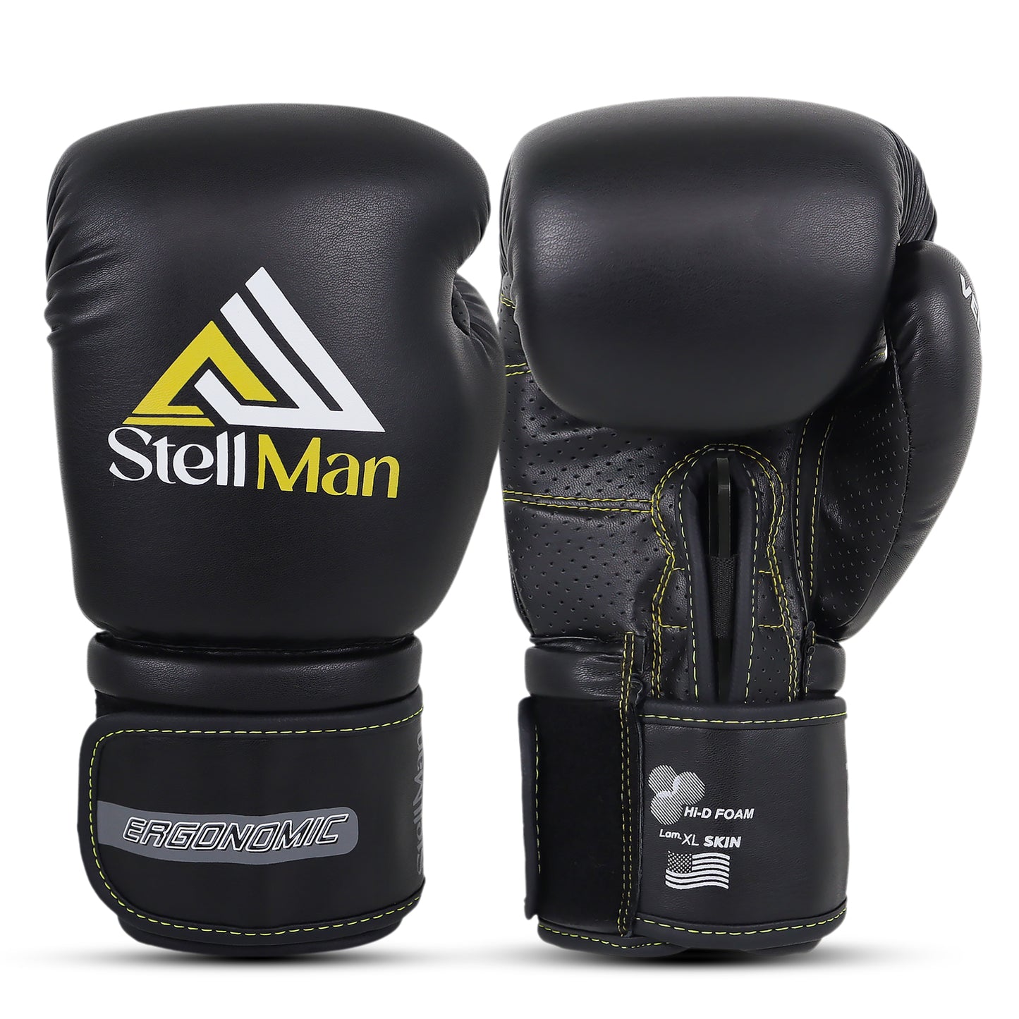 StellMan Forge Pro Boxing Gloves – Black Edition