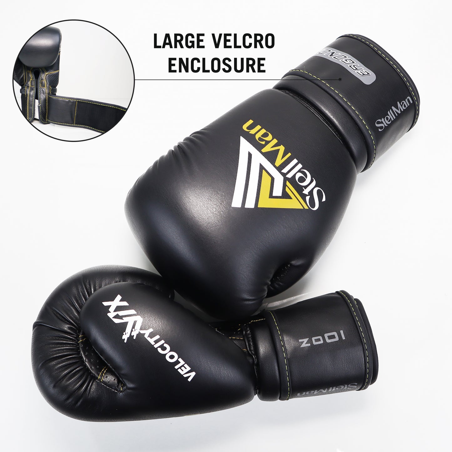 StellMan Forge Pro Boxing Gloves – Black Edition