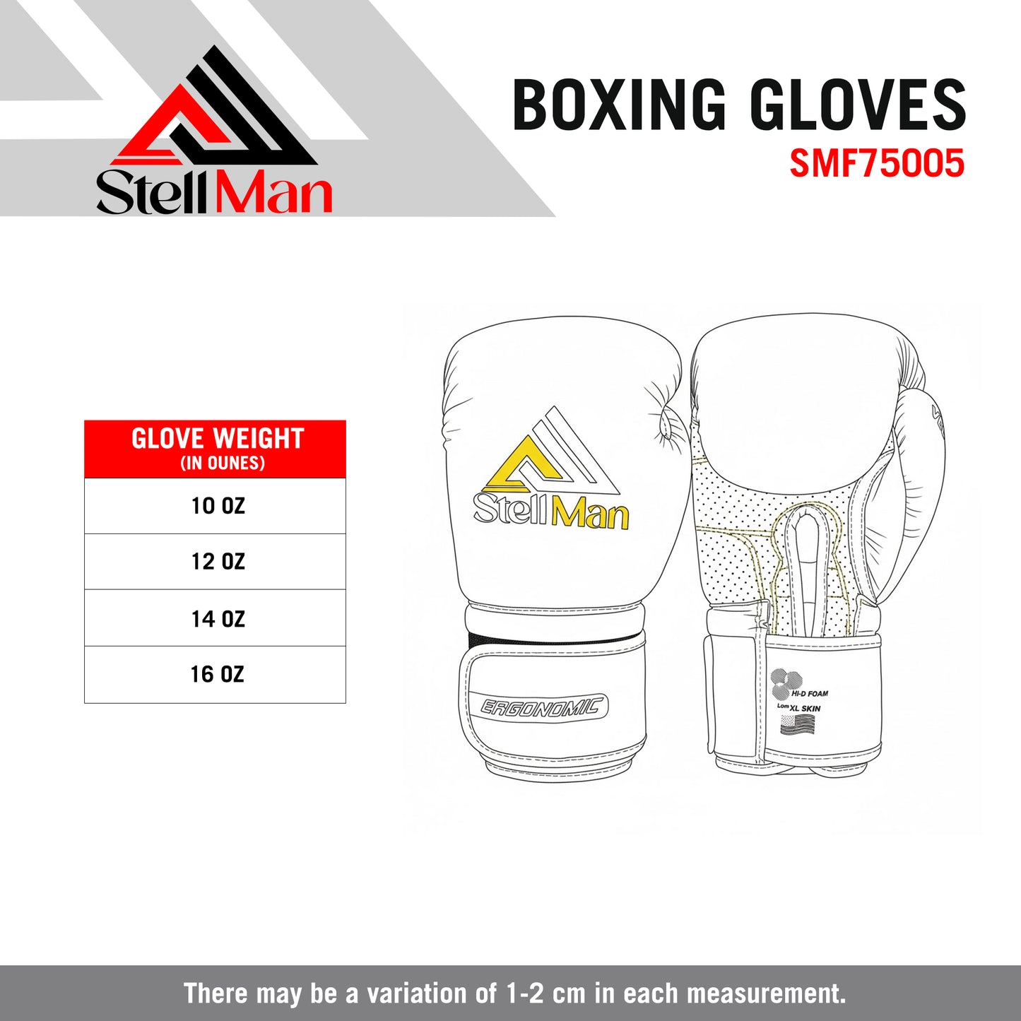 StellMan Forge Pro Boxing Gloves – Black Edition