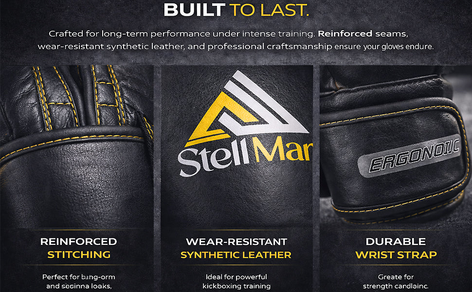 StellMan Forge Pro Boxing Gloves – Black Edition
