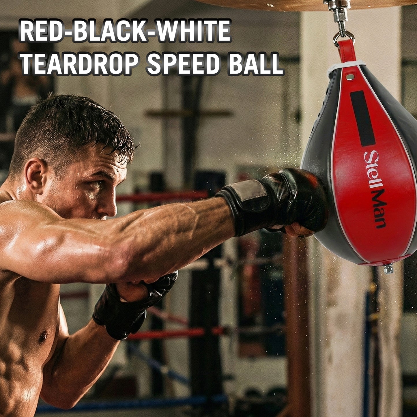 StellMan TempoStrike Boxing Speed Bag - Red Edition