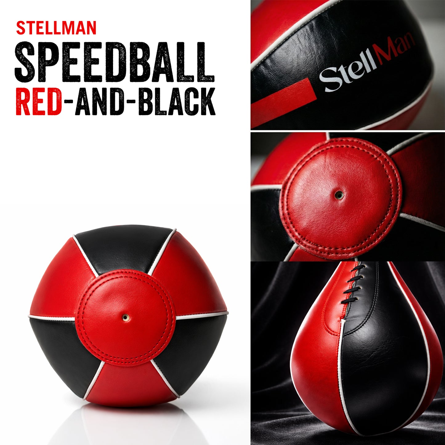 StellMan TempoStrike Boxing Speed Bag - Red Edition