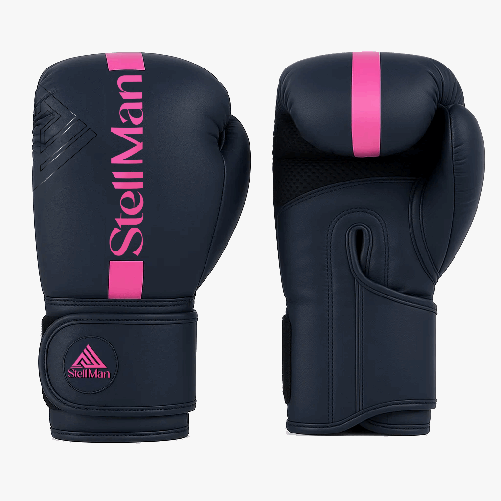 Stellman Tight Fit Grappling Gloves - Matte Black/Pink