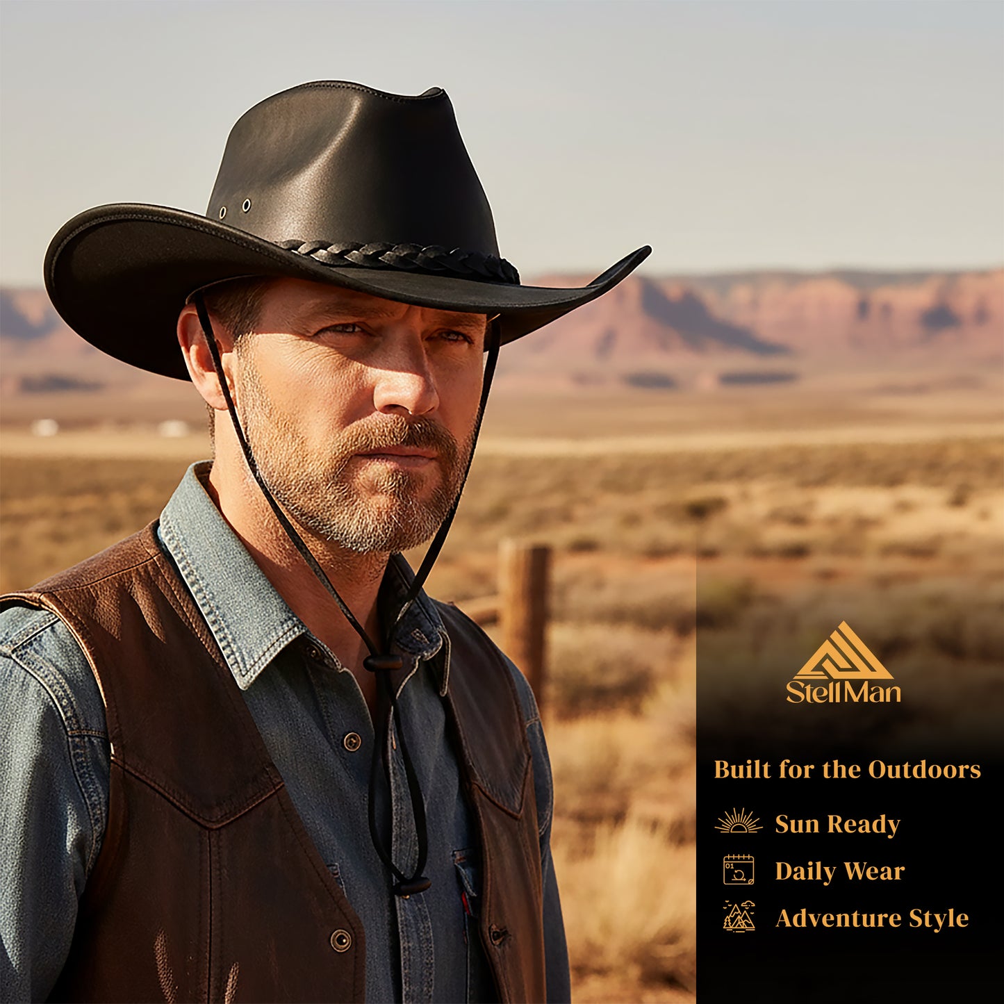 StellMan Blackridge Trail Leather Hat