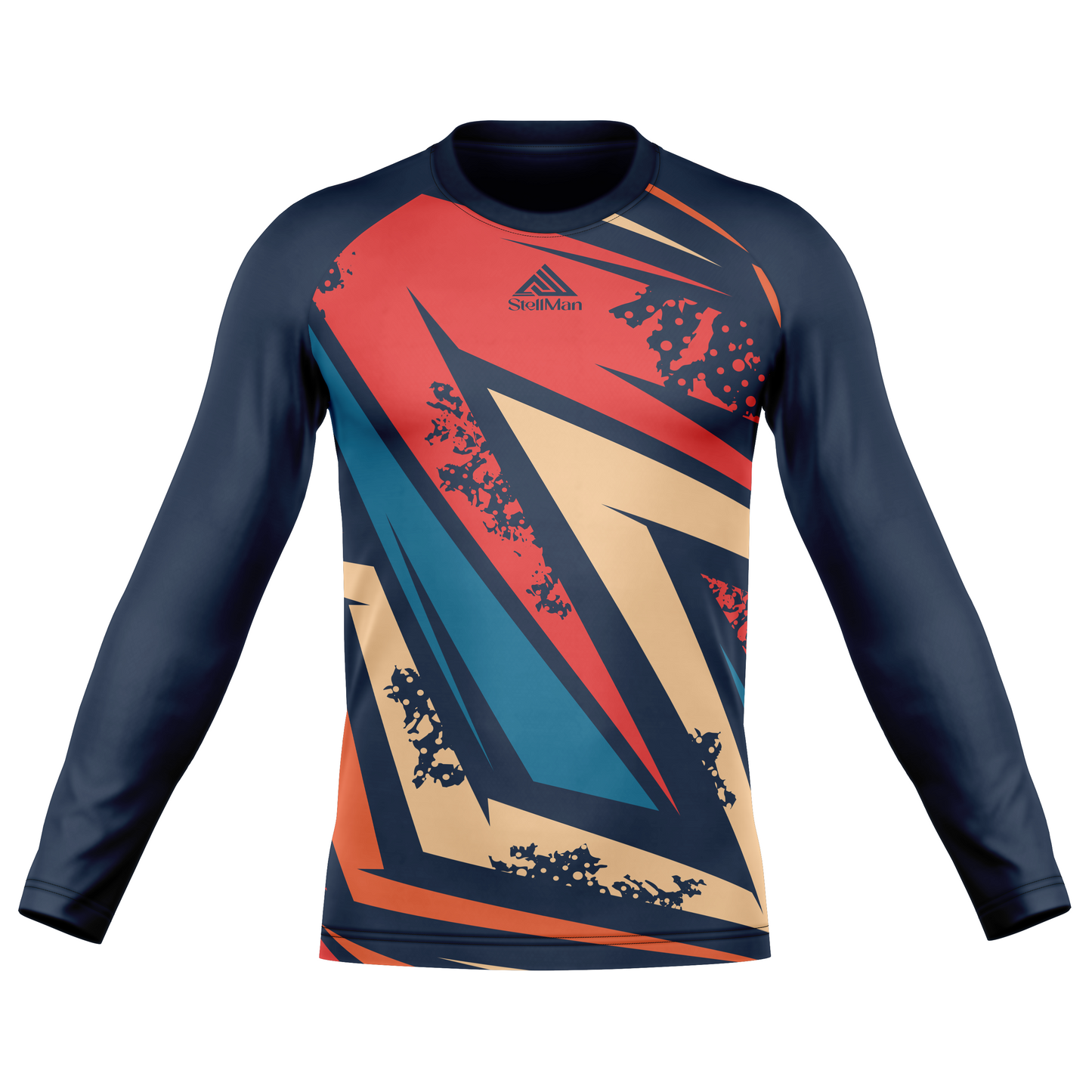 StellMan Apex Sublimated Rash Guard – BJJ/MMA Training Shirt
