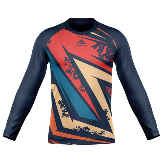 StellMan Apex Sublimated Rash Guard – BJJ/MMA Training Shirt