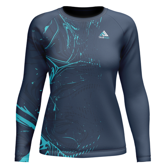 StellMan Flow Women's Sublimated Rash Guard – BJJ/MMA