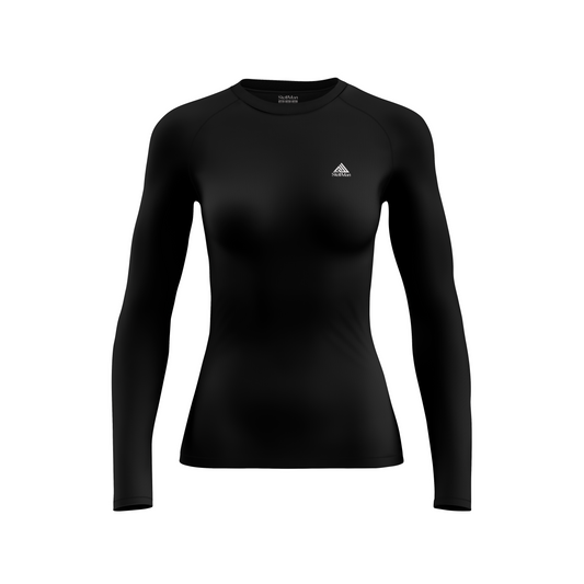 StellMan Vortex Women’s Base Layer Top –  Black Compression Shirt