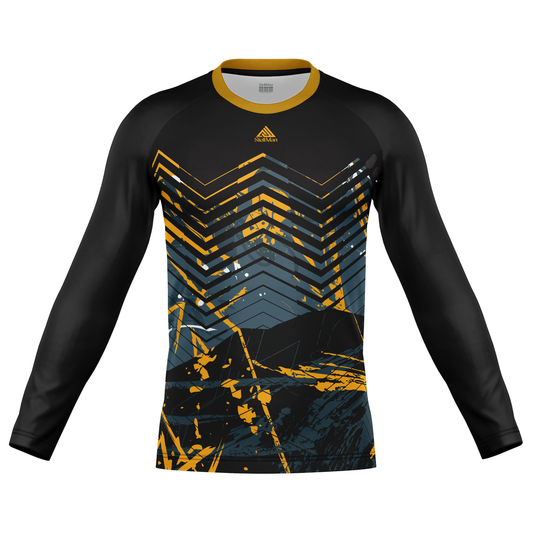 StellMan Vector Rash Guard – Geometric MMA Training Top