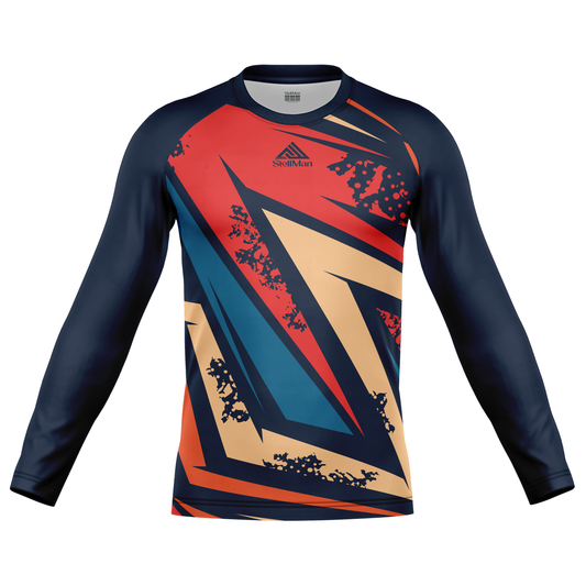 StellMan Apex Sublimated Rash Guard – BJJ/MMA Training Shirt