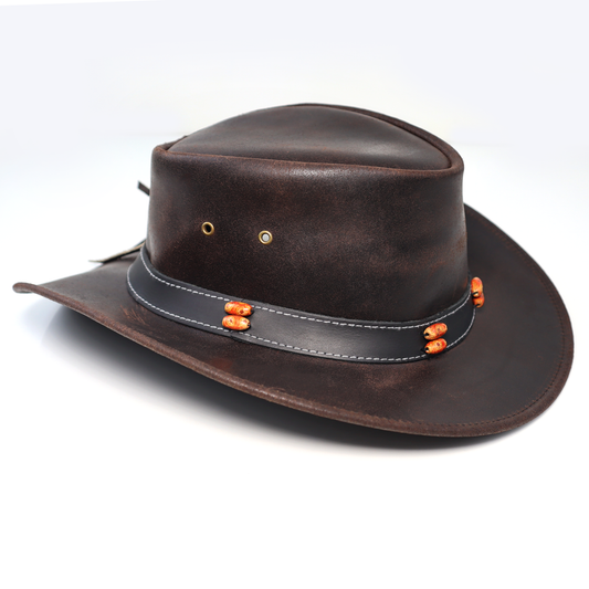 Stellman Smoke Dawson Leather Hats